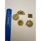 Vintage Dollhouse Miniature Wall   Decor Lot Brass  Wood Plaques     1-12 Scale