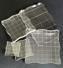  5  Piece Acrylic Clear Stamping Blocks  Multiple Sizes  Brand New    