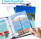 30 Pack Photo Sleeves For 3 Ring Binder -  8x10  For 60 Photos   Archi