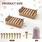 Wedding Confetti Cone Stand With Dried Rose Flowers 6 Litres   Includes 2 Bio   