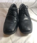 Dockers Dress Shoes Black Leather  Mens Size 11m Lace-up Square Toe