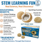 Break Your Own Xl Geodes Kit For Kids     10x Easier To Open 3 To 4 Large Natural 