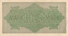 Genuine German 1000 Mark Weimar Banknote 1922 Fnearly Unc Rarer Green Numb    