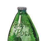 Vtg Rolling Rock Beer Cardboard Sign Brewed From Mountain Spring Water Rare 25x8