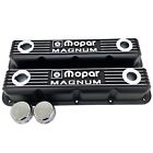 Nos Mopar Magnum Black Finned Valve Cover Set   5 2l   5 9l V8