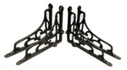 Set Of 4 New Rustic Cast Iron Shelf Brackets Classic 5  X 6 5  Vintage-style