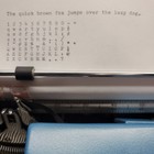 Vintage Smith Corona Sterling Typewriter Blue Scm W  Case Near Mint Condition 