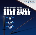 Cold Steel Medium Carbon Sk 5 Steel Boar Hunting Spear With Secure Ex Sheath