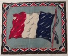 Vintage Tobacco Felt Flannel Flag France 10 5  X 8 5 