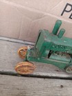 Antique Cast Iron John Deere Model D Toy Tractor Metal Spoke Wheels Primitive