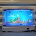 Vtg Y2k Twin Towers Wtc Nyc Skyline Motion Lamp Seabed Aquarium Light Boxed