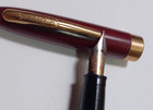 Sheaffer Burgundy Fountain Pen   Pencil Set 14k Nib  Fine In Boxjb7f