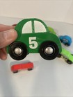 Melissa And Doug Wooden Town Vehicles Race Cars Number Cars Lot Of 9
