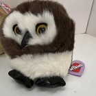 Swibco Puffkins Mini Plush 3pc Lot Olley Owl  Lancaster Lion  1997 Bandit Racoon