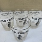 Set Of 4 Old Crow Distillery Bourbon Glass Frankfort Kentucky