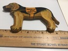 Handmade Wooden Handpainted Bloodhound Magnet pin ornament -   search And Rescue   