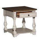 Pemberly Row 3 Piece Cocktail Set With Casters In Antique White tobacco