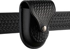 Jaypee Leather Police Handcuff Belt Snap Case Holder Pouch Black Basketweave New