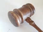 Vintage Gavel Judges Hammer Wooden
