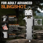 Aluminum Alloy Adult Automatic Slingshot  Suitable For Target Practice  Hunting