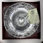 Arthur Court 2001 Grape Vine Leaf Chip   Dip Tray Server Round Platter 14  W box