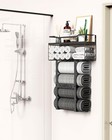 Wall Mounted Towel Rack For Bathroom - Bath Storage Holder Set Above Toilet     
