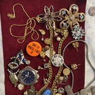 Large Vintage Antique Lot Random Jewelry Junk Drawer