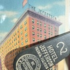 Rare Hotel Jefferson Peoria  Illinois Hotel Room Key  238 Fob   Postcard