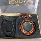 Vintage Bombay Co Red Enamel Magnifying Glass Letter Opener Set Boxed