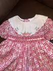 Vintage Bright Pink Smocked Dress 18 Months Baby Girl