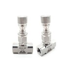 1 8  1 4  3 8  1 2  Bsp Npt Stainless Flow Micro Rregulate Metering Needle Valve