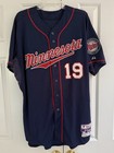 Kennys Vargas 2015 Game Used Worn Minnesota Twins Blue Road Jersey Mlb Auth Holo