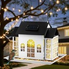 Solar Bird Feeder House For Outdoors Hanging solar Metal Large Capacity Wild    