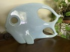 Vtg Jaru Pottery Ceramic Biomorphic Angel Fish Sculpture Blue Crackle Finish Mcm