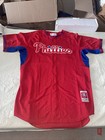 Game Used Chase D arnaud Philadelphia Phillies Jersey Mlb Milb Men 46 Red Bp