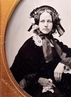 Beautiful 1 6 Plate Ambrotype - Pretty Lady Wearing Bonnet  Taken By Schoonmaker