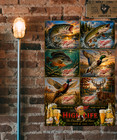 Mhl Beer Wildlife Poster 16x24 Hunting Fishing Deer Duck Pheasant Wall Art Bar D