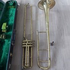 Antique Frank Holton And Co Elkhorn Wis 3 Valve Trombone 1921 