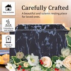 Rsobl Black Marble Cremation Urn Vault For Human Ashes  Adult Black 