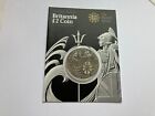 2008 Britannia Fine Silver 1oz 1 Ounce 2 Pounds Coin On Card