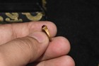 Genuine Ancient Roman 22k Solid Gold Baby Ring With Garnet Bezel