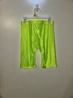 Youth Boys Bright Green Nylon Spandex Biker Shorts Medium Nwot  Bike Neon