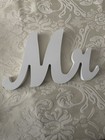 Mr And Mrs Wedding Wooden Sign Table Top Standing Party Decor