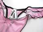 Victoria s Secret Pink High Leg Thong Panty S M L Xl Flutter Nwt Ruffle Vs Mesh