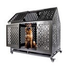 Large Metal Dog Cage Kennel Pet Crate House For Medium Dog One Door And 2tray Xl