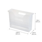 Iris Usa 6-pack Small Desktop File Box With Open Lid  Clear