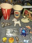 Junk Drawer Lot  Miscellaneous Knickknacks Toys  Jewelry Coins  Antiques