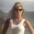 Vintage 90s Miller Genuine Draft Beer Poster Wanna Long Neck Mgd Cowgirl 17-790