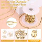 23 Ft Gold Chain For Jewelry Making  18k Gold Plated Stainless Steel Oval Paperc