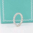 3ct Round Cut Natural Diamond Full Eternity Women s Band Ring 14k White Gold